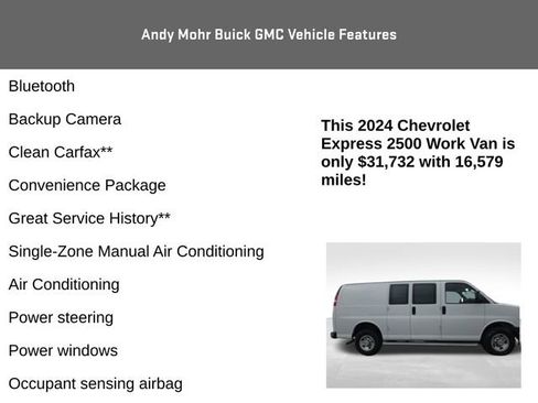 Used 2024 Chevrolet Express 2500 w/ Driver Convenience Package image 4