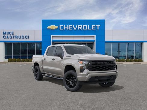 New 2026 Chevrolet Silverado 1500 Custom w/ Turbomax Blackout Package AWD/4WD image 1