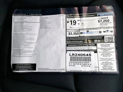 New 2025 Land Rover Range Rover SE image 13