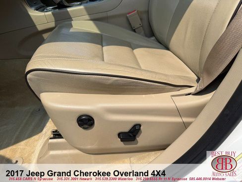 Used 2017 Jeep Grand Cherokee Overland w/ Jeep Active Safety Group AWD/4WD image 17