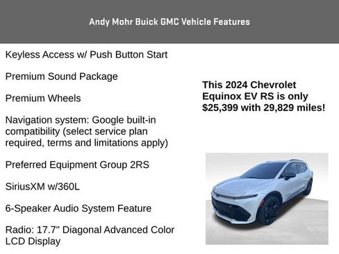 Used 2024 Chevrolet Equinox EV RS FWD image 8