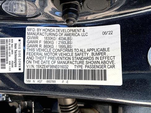 Used 2022 Honda Insight Touring image 34