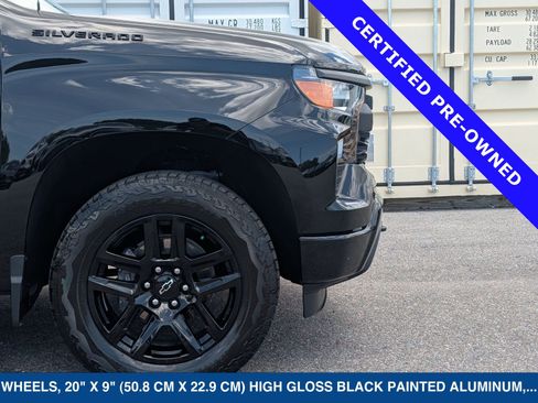 Used 2024 Chevrolet Silverado 1500 Custom w/ Turbomax Blackout Package AWD/4WD image 12
