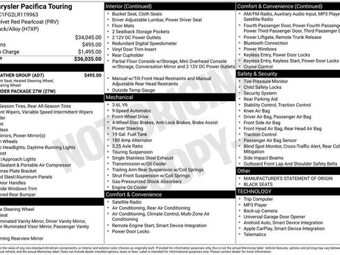 Used 2020 Chrysler Pacifica Touring w/ Cold Weather Group image 4