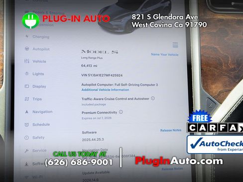 Used 2021 Tesla Model S Long Range Plus AWD/4WD image 2