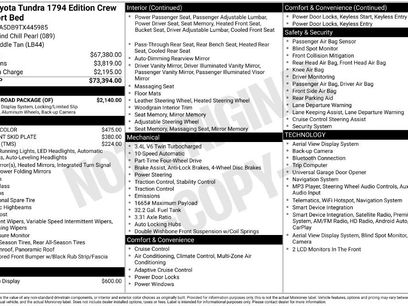 New 2026 Toyota Tundra 1794 Edition w/ TRD Off-Road Package