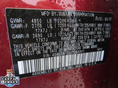 Certified 2025 Subaru Outback Premium image 31