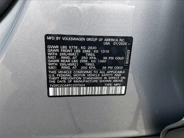 New 2026 Volkswagen Atlas Cross Sport SEL Premium R-Line AWD/4WD image 12