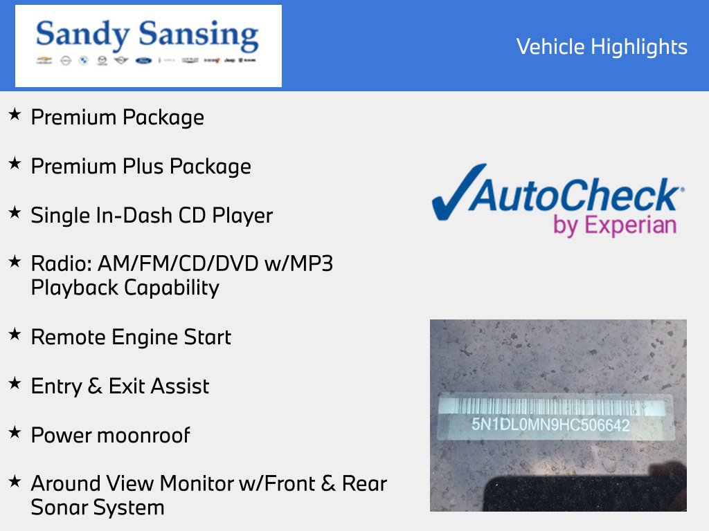 Used 2017 INFINITI QX60 FWD w/ Premium Plus Package image 7