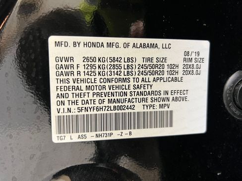 Used 2020 Honda Pilot Black Edition image 19