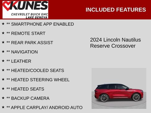Used 2024 Lincoln Nautilus Reserve AWD/4WD image 2