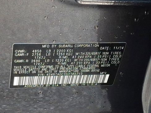 Certified 2025 Subaru Outback Premium image 27