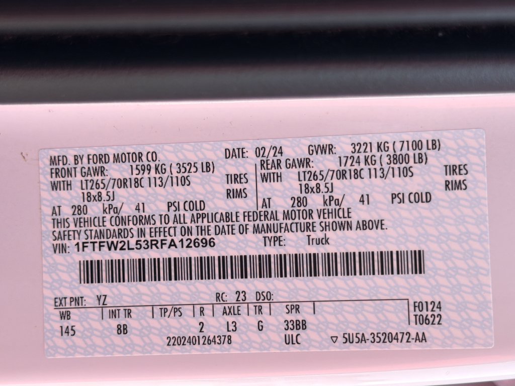 Used 2024 Ford F150 STX w/ Equipment Group 201A FX4 AWD/4WD image 32