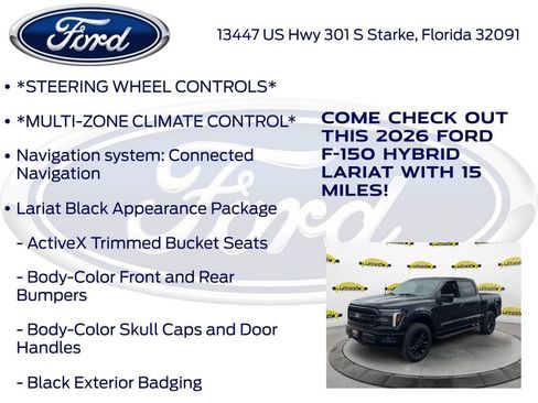 New 2026 Ford F150 Lariat w/ Equipment Group 501A Mid image 15