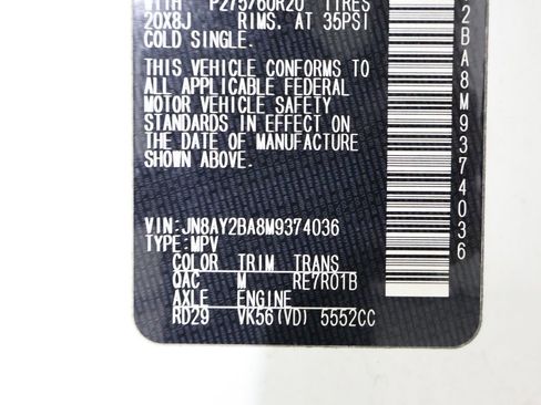 Used 2021 Nissan Armada SL w/ Captain's Chairs Package image 13