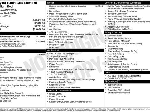 Used 2022 Toyota Tundra SR5 w/ TRD Off-Road Premium Package image 14