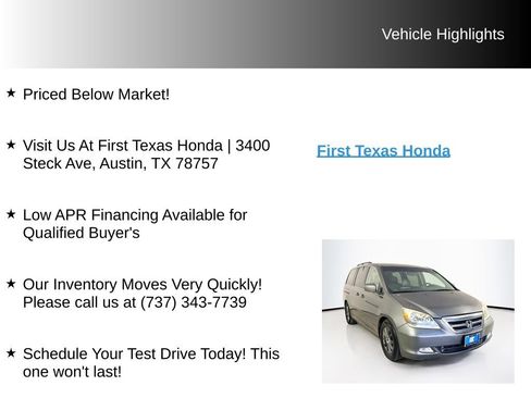 Used 2007 Honda Odyssey Touring image 9