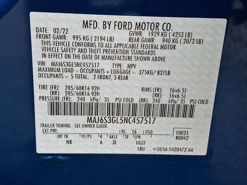 Used 2022 Ford EcoSport SE w/ SE Convenience Package image 27