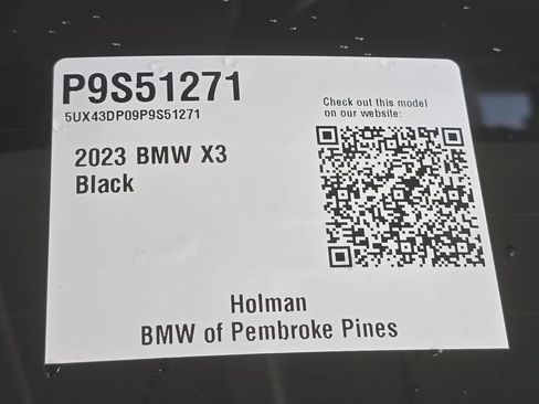 Used 2023 BMW X3 sDrive30i w/ M Sport Package RWD image 26