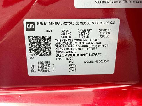 Used 2022 Chevrolet Silverado 1500 Custom w/ LPO, Dark Essentials Package RWD image 22