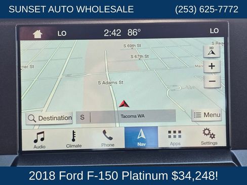 Used 2018 Ford F150 Platinum w/ Max Trailer Tow Package AWD/4WD image 34