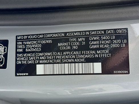 Used 2026 Volvo XC60 B5 Plus w/ Protection Package Premier AWD/4WD image 27