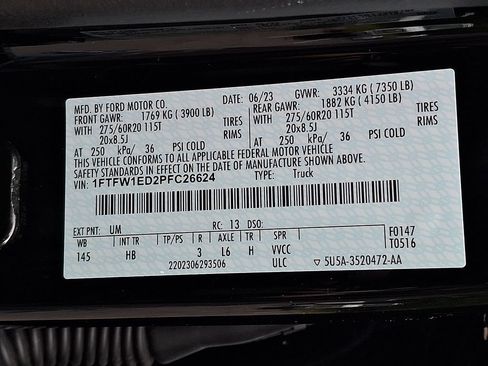 Certified 2023 Ford F150 Lariat w/ Equipment Group 502A High AWD/4WD image 30