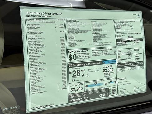 Used 2026 BMW 230i xDrive Coupe w/ Convenience Package AWD/4WD image 29