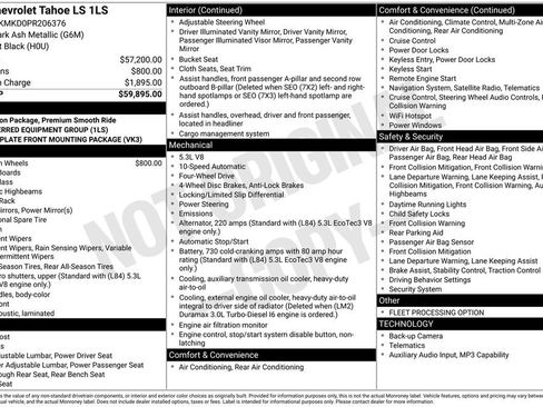 Used 2023 Chevrolet Tahoe LS AWD/4WD image 5