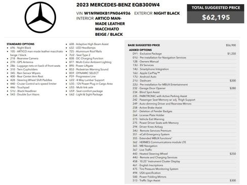 Used 2023 Mercedes-Benz EQB 300 4MATIC w/ Exclusive Package image 2