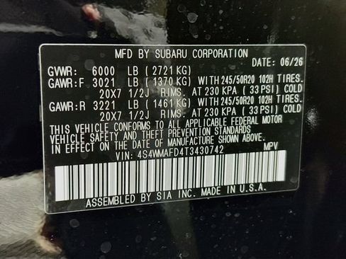 New 2026 Subaru Ascent Limited AWD/4WD image 34