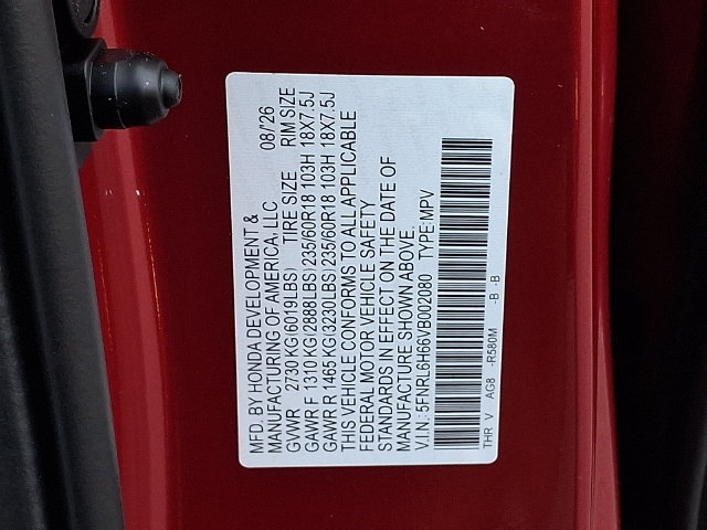 New 2027 Honda Odyssey EX-L image 17