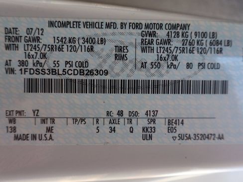 Used 2012 Ford E-350 and Econoline 350 XLT RWD image 43