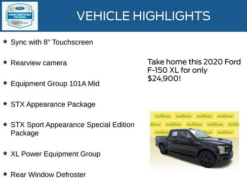 Used 2020 Ford F150 XL w/ Equipment Group 101A Mid RWD image 23