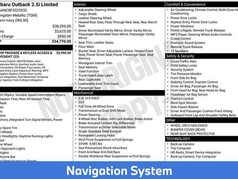 Used 2015 Subaru Outback 2.5i Limited image 4