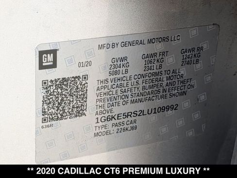 Used 2020 Cadillac CT6 Premium Luxury AWD/4WD image 30
