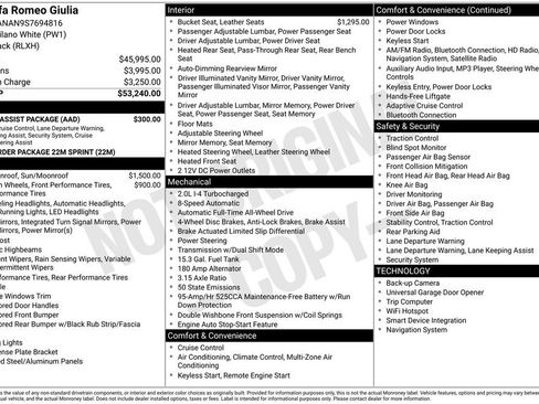 New 2025 Alfa Romeo Giulia w/ Driving Assist Package image 6