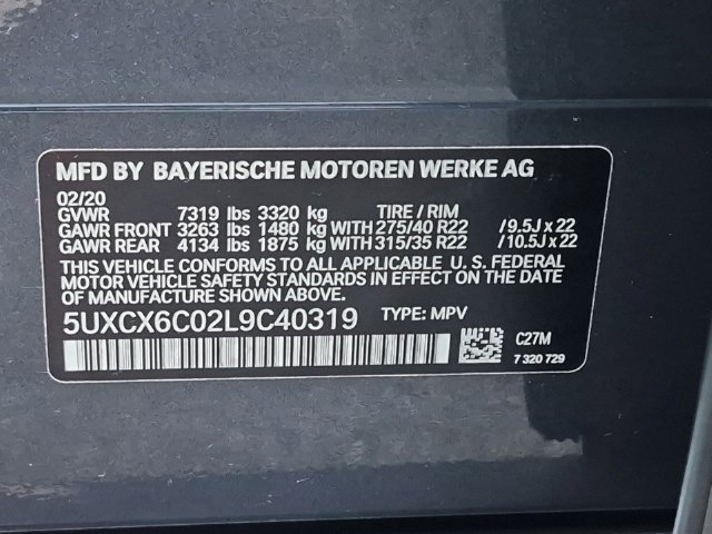 Used 2020 BMW X7 M50i AWD/4WD image 34