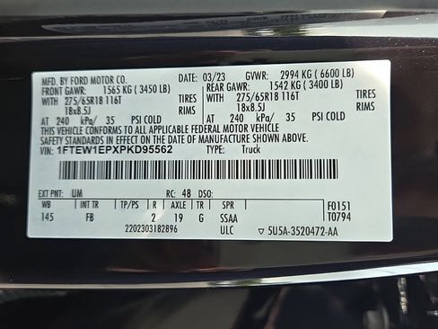 Certified 2023 Ford F150 XLT w/ Equipment Group 302A High AWD/4WD image 24