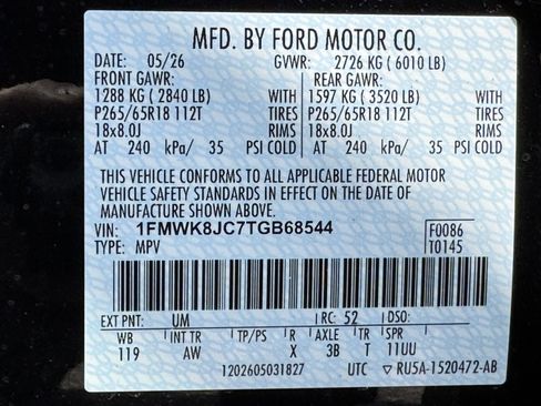 New 2026 Ford Explorer Tremor w/ Tremor Ultimate Package AWD/4WD image 7