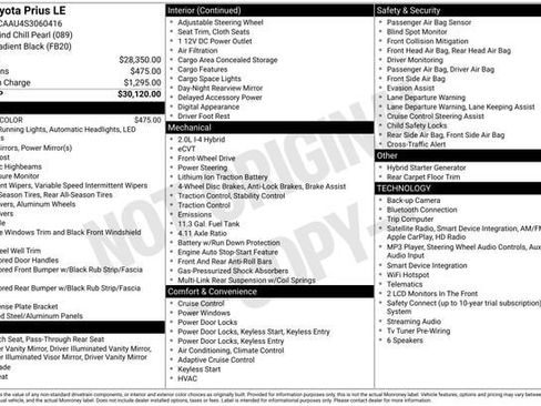 Certified 2025 Toyota Prius LE FWD image 32
