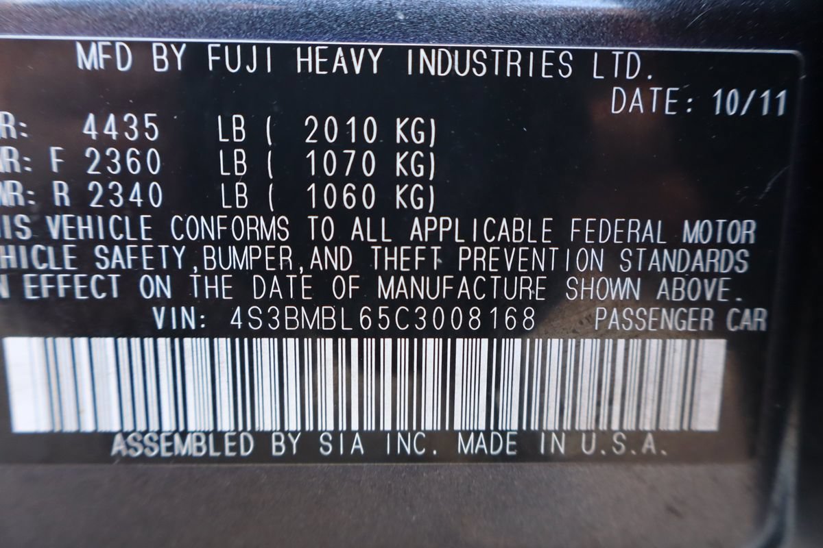 Used 2012 Subaru Legacy 2.5i Limited AWD/4WD image 47