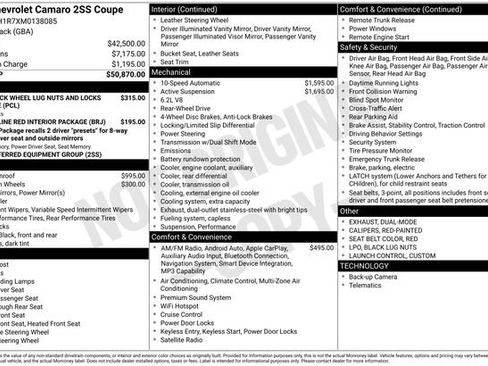 Used 2021 Chevrolet Camaro SS image 3