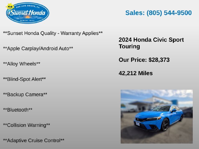 Used 2024 Honda Civic Sport Touring image 5