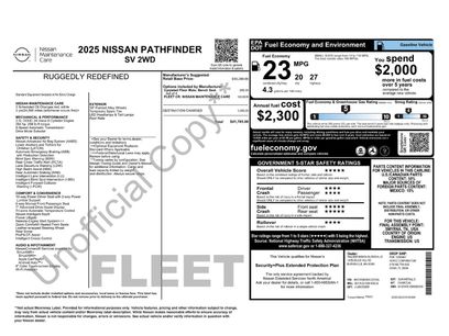 Used 2025 Nissan Pathfinder SV