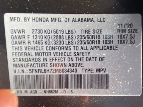 Used 2021 Honda Odyssey EX-L image 37