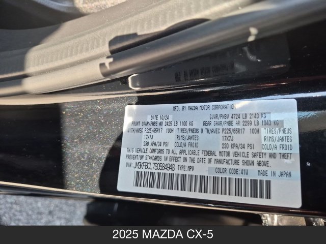 Certified 2025 MAZDA CX-5 AWD 2.5 S w/ Preferred Package image 27