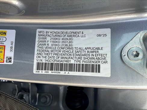 New 2025 Honda Accord EX-L image 17