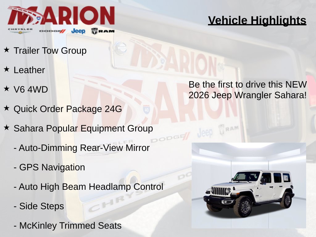 New 2026 Jeep Wrangler Unlimited Sahara AWD/4WD image 5
