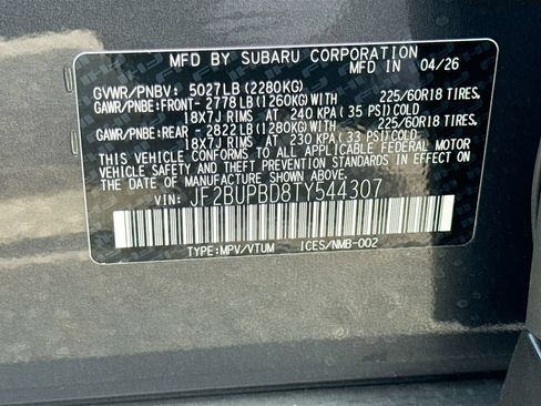 New 2026 Subaru Outback Premium AWD/4WD image 42